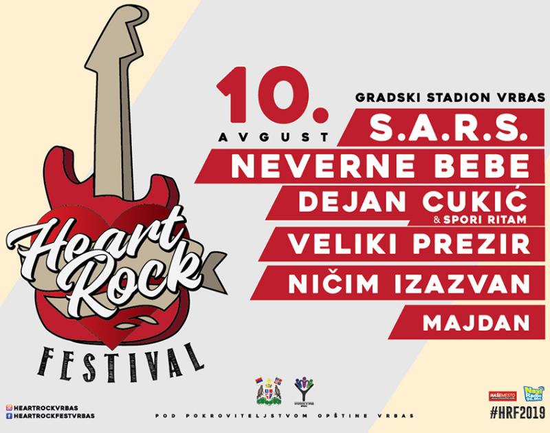 ДРУГИ HEART ROCK FEST У ВРБАСУ, ВИДИМО СЕ 10. АВГУСТА