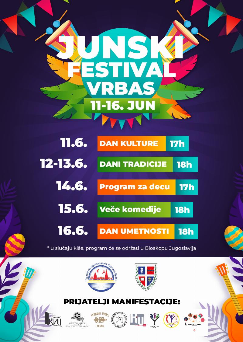 Јунски фестивал од 11. до 16. јуна